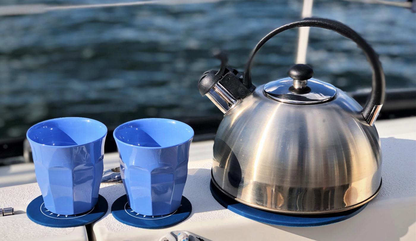 Underlägg kaffepanna