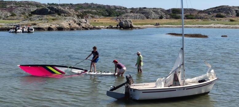 Test med winsurfing